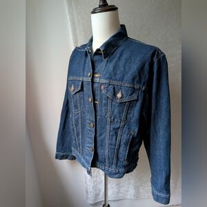 VTG Classic Levi's Denim Jacket Dark Indigo Blue 70506-0216 Type III USA